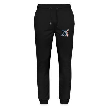 Blue Letter x Bear - Stanley/Stella Mover Unisex Organic Jogging Trousers - black - Front - Marisol (170cm) & Nik (191cm)