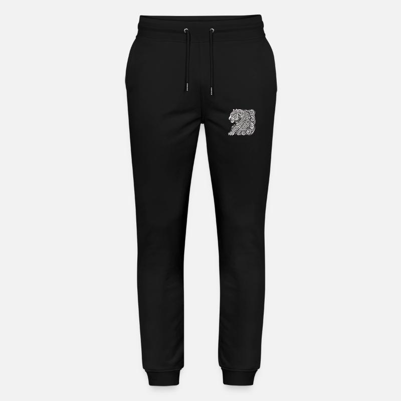 tiger tribal - Stanley/Stella Unisex Bio Jogginghose Mover  - Schwarz
