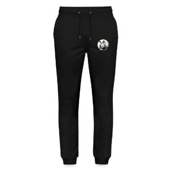 Nashorn - Stanley/Stella Unisex Bio Jogginghose Mover  - Schwarz - Vorne - Marisol (170cm) & Nik (191cm)