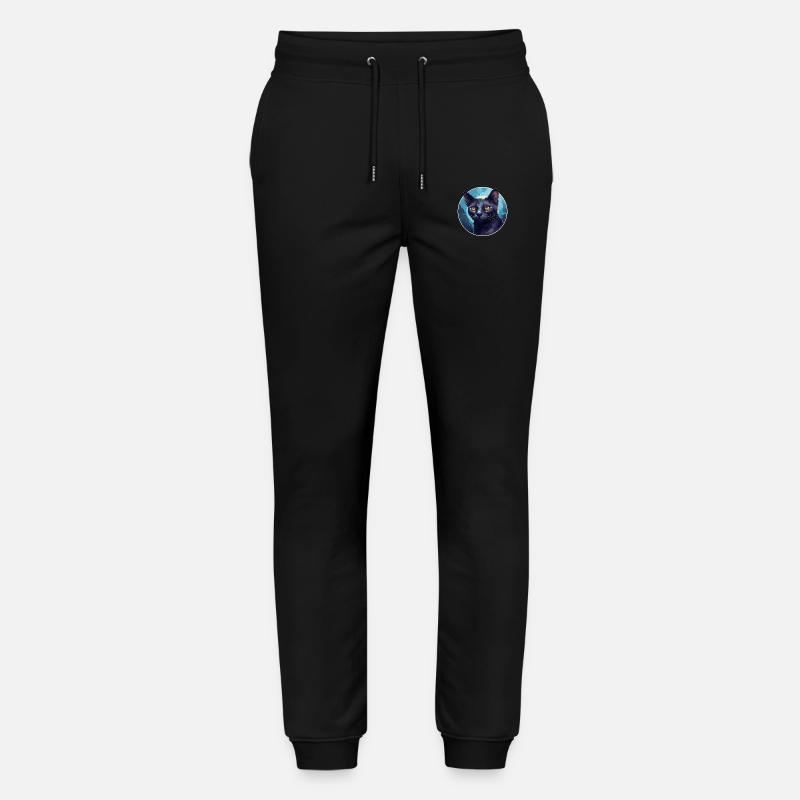 Russisch Blau Katze - Stanley/Stella Unisex Bio Jogginghose Mover  - Schwarz