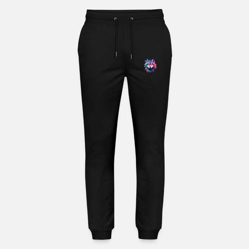 wolf galaxy - Stanley/Stella Unisex Bio Jogginghose Mover  - Schwarz