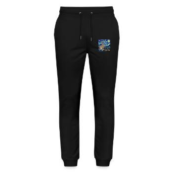 easter bunny, easter, bunny, happy easter, easter eggs - Stanley/Stella Mover Unisex Organic Jogging Trousers - black - Front - Marisol (170cm) & Nik (191cm)