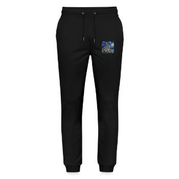 easter bunny, easter, bunny, happy easter, easter eggs - Stanley/Stella Mover Unisex Organic Jogging Trousers - black - Front - Marisol (170cm) & Nik (191cm)