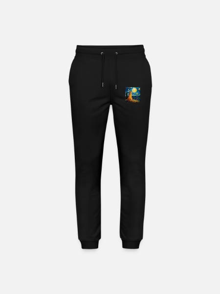 Chat, Motif De Chat - Pantalon de jogging bio MOVER Stanley/Stella unisexe - noir