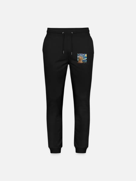 Katze, katzenmotiv - Stanley/Stella Unisex Bio Jogginghose Mover  - Schwarz