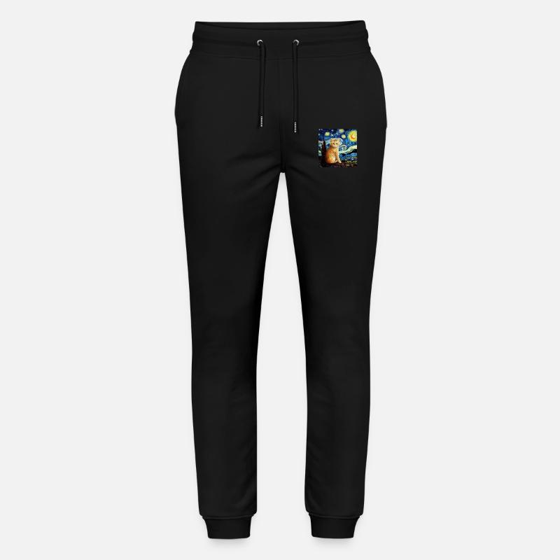 Chat, motif chat, cadeau - Pantalon de jogging bio MOVER Stanley/Stella unisexe - noir