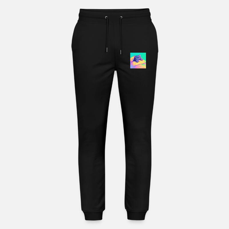 Chat, Motif De Chat - Pantalon de jogging bio MOVER Stanley/Stella unisexe - noir