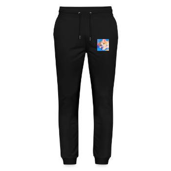 Cat, Cat Motif - Stanley/Stella Mover Unisex Organic Jogging Trousers - black - Front - Marisol (170cm) & Nik (191cm)