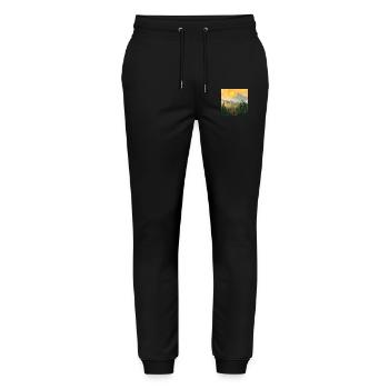 Mountains, Landscape, Nature, Trees, Sun - Stanley/Stella Mover Unisex Organic Jogging Trousers - black - Front - Marisol (170cm) & Nik (191cm)