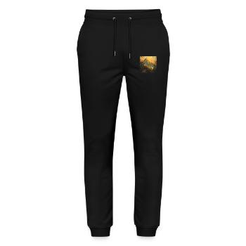 Mountains, Landscape, Nature, Trees, Sun - Stanley/Stella Mover Unisex Organic Jogging Trousers - black - Front - Marisol (170cm) & Nik (191cm)