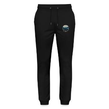 Boho, Flowers, Mountains, Landscape, Nature, Trees - Stanley/Stella Mover Unisex Organic Jogging Trousers - black - Front - Marisol (170cm) & Nik (191cm)