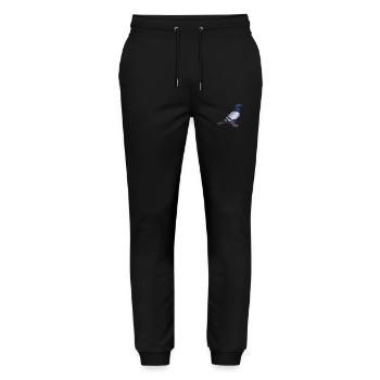 Vogel - Stanley/Stella Unisex Bio Jogginghose Mover  - Schwarz - Vorne - Marisol (170cm) & Nik (191cm)