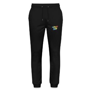 Amsterdam 2024 Colorful Holiday Team - Stanley/Stella Mover Unisex Organic Jogging Trousers - black - Front - Marisol (170cm) & Nik (191cm)