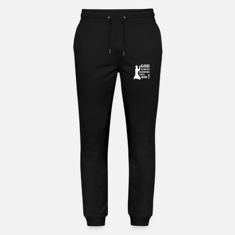 Dieu répond 02 - Pantalon de jogging bio MOVER Stanley/Stella unisexe - noir