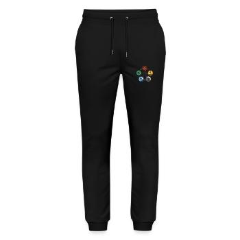 Qigong Martial Arts - Stanley/Stella Mover Unisex Organic Jogging Trousers - black - Front - Marisol (170cm) & Nik (191cm)