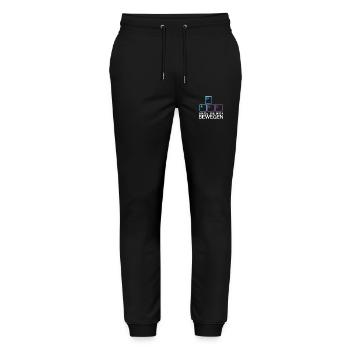 Dinge Die Mich Bewegen Shirt WASD Shirt PC Gamer - Stanley/Stella Unisex Bio Jogginghose Mover  - Schwarz - Vorne - Marisol (170cm) & Nik (191cm)