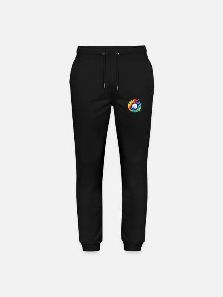 buntes Golfball-Logo - Stanley/Stella Unisex Bio Jogginghose Mover - Schwarz