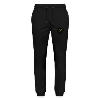 Craftsmen's coat of arms - Stanley/Stella Mover Unisex Organic Jogging Trousers - black - Front - Marisol (170cm) & Nik (191cm)