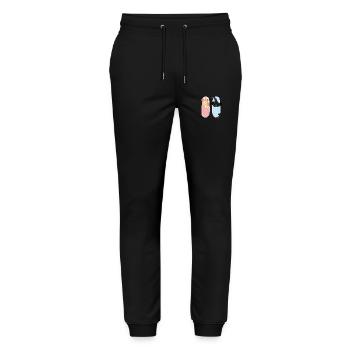 Chatons Mignons - Pantalon de jogging bio MOVER Stanley/Stella unisexe - noir - Devant - Marisol (170cm) & Nik (191cm)