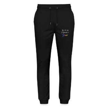 Parlez-moi, si vous êtes un plongeur - Pantalon de jogging bio MOVER Stanley/Stella unisexe - noir - Devant - Marisol (170cm) & Nik (191cm)