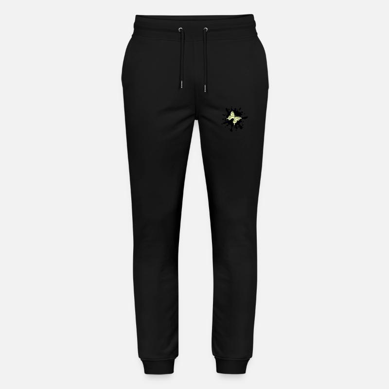schmetterling farbklecks - Stanley/Stella Unisex Bio Jogginghose Mover  - Schwarz