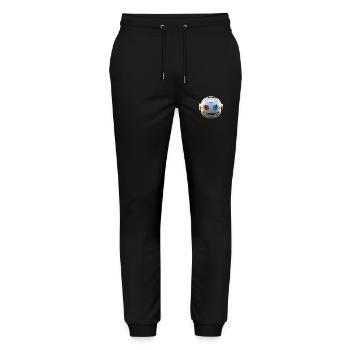 Robot head for all sci-fi and technology lovers - Stanley/Stella Mover Unisex Organic Jogging Trousers - black - Front - Marisol (170cm) & Nik (191cm)