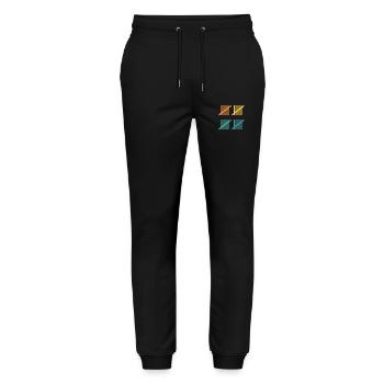 Idée cadeau 20e anniversaire - Pantalon de jogging bio MOVER Stanley/Stella unisexe - noir - Devant - Marisol (170cm) & Nik (191cm)
