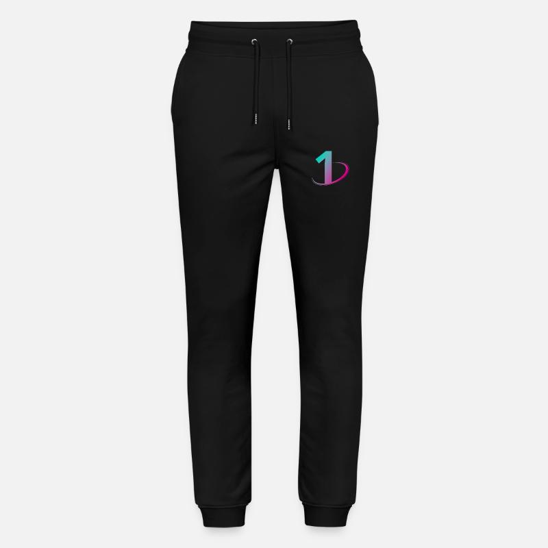 Nummer 1 mehrfarbig - Stanley/Stella Unisex Bio Jogginghose Mover  - Schwarz