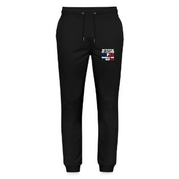Franzosen Französisch Frankreich - Stanley/Stella Unisex Bio Jogginghose Mover  - Schwarz - Vorne - Marisol (170cm) & Nik (191cm)