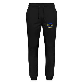 Come to the math side we have pi, Pi day, March 14 - Stanley/Stella Mover Unisex Organic Jogging Trousers - black - Front - Marisol (170cm) & Nik (191cm)