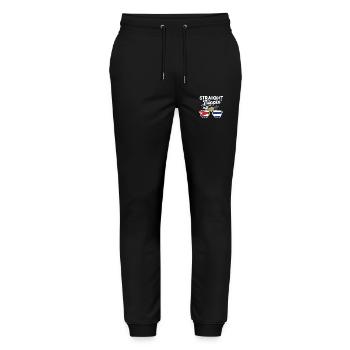 Straight Trippin' Cuba Vacation Tour Travel Trip - Stanley/Stella Unisex Bio Jogginghose Mover  - Schwarz - Vorne - Marisol (170cm) & Nik (191cm)