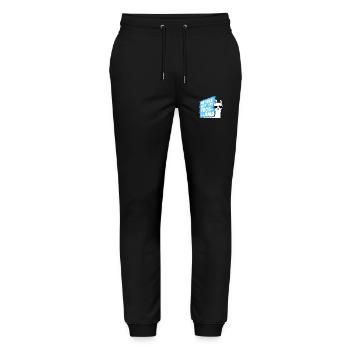Nicht mein Prob Lama Ruhestand Prob-Llama im Ruhestand - Stanley/Stella Unisex Bio Jogginghose Mover  - Schwarz - Vorne - Marisol (170cm) & Nik (191cm)