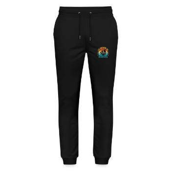 Je préfère faire du pédalo - Pantalon de jogging bio MOVER Stanley/Stella unisexe - noir - Devant - Marisol (170cm) & Nik (191cm)