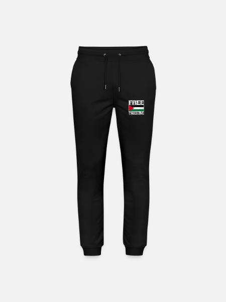 Free Palestine Flagge - Stanley/Stella Unisex Bio Jogginghose Mover  - Schwarz