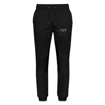 mammal persian gift birthday cat face tshirts - Stanley/Stella Unisex Bio Jogginghose Mover  - Schwarz - Vorne - Marisol (170cm) & Nik (191cm)