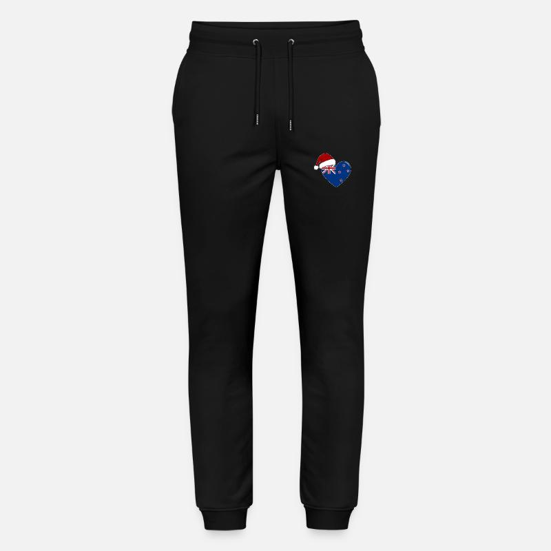 Coeur de Noël drapeau Nouvelle-Zélande - Pantalon de jogging bio MOVER Stanley/Stella unisexe - noir