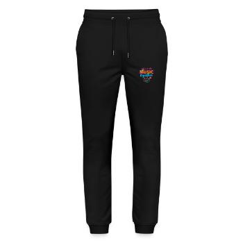 sweet music - together - Stanley/Stella Mover Unisex Organic Jogging Trousers - black - Front - Marisol (170cm) & Nik (191cm)