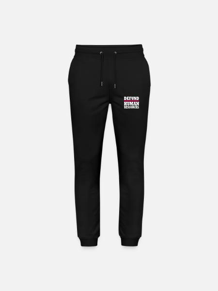 defund human resources - Stanley/Stella Unisex Bio Jogginghose Mover  - Schwarz