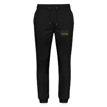 windy waves - Stanley/Stella Unisex Bio Jogginghose Mover  - Schwarz - Vorne - Marisol (170cm) & Nik (191cm)