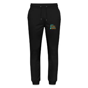 Chess King Gift Chess Sport Chess Master - Stanley/Stella Mover Unisex Organic Jogging Trousers - black - Front - Marisol (170cm) & Nik (191cm)