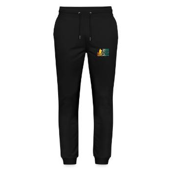 Hockey Players Hockey - Stanley/Stella Mover Unisex Organic Jogging Trousers - black - Front - Marisol (170cm) & Nik (191cm)