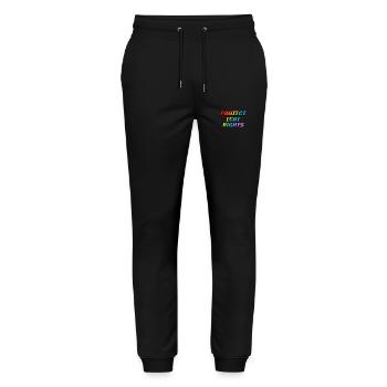 Protéger les droits LGBT - Pantalon de jogging bio MOVER Stanley/Stella unisexe - noir - Devant - Marisol (170cm) & Nik (191cm)