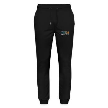 Baseball Player Bat Game Fan - Stanley/Stella Mover Unisex Organic Jogging Trousers - black - Front - Marisol (170cm) & Nik (191cm)