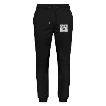 Happy Halloween Totenkopf + Kürbis | Horror Night - Stanley/Stella Unisex Bio Jogginghose Mover  - Schwarz - Vorne - Marisol (170cm) & Nik (191cm)
