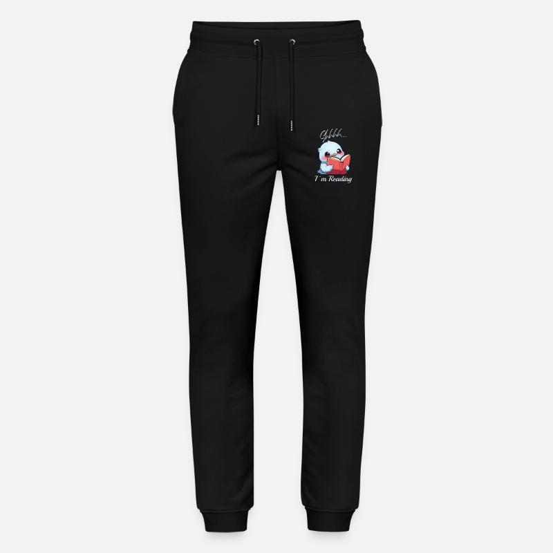 Vogel mit Buch - Stanley/Stella Unisex Bio Jogginghose Mover  - Schwarz