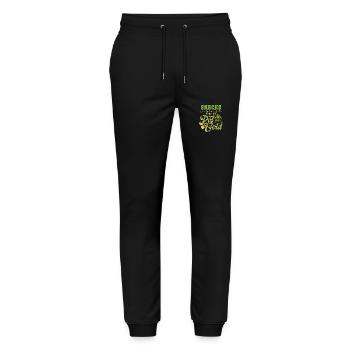 Snacks sind besser als ein Topf Gold St Patricks - Stanley/Stella Unisex Bio Jogginghose Mover  - Schwarz - Vorne - Marisol (170cm) & Nik (191cm)