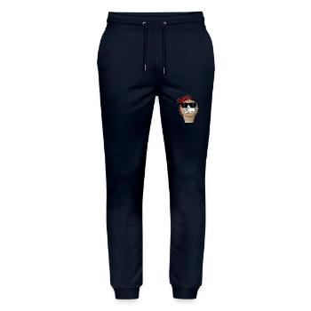 Lunettes de soleil Pyro - Pantalon de jogging bio MOVER Stanley/Stella unisexe - marine - Devant - Marisol (170cm) & Nik (191cm)