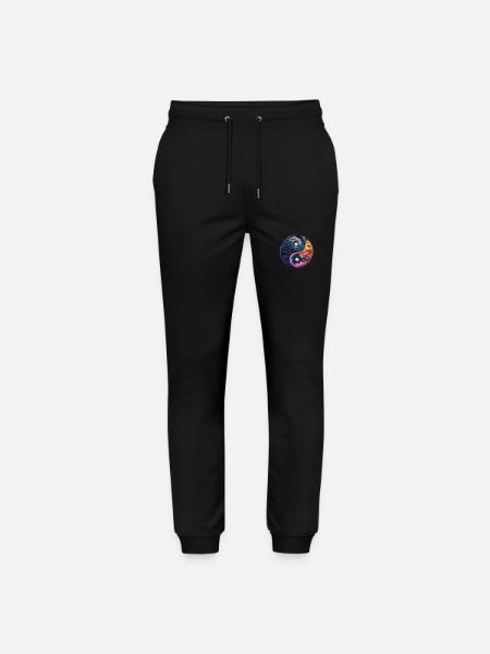 Yin Yang - Stanley/Stella Mover Unisex Organic Jogging Trousers - black