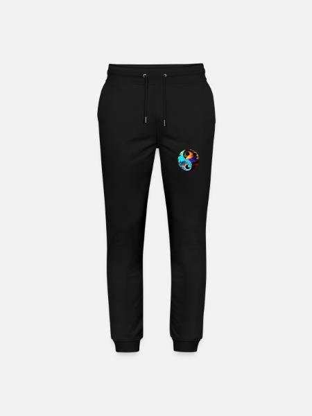 Yin Yang - Stanley/Stella Mover Unisex Organic Jogging Trousers - black