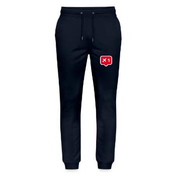 Plane love - Stanley/Stella Mover Unisex Organic Jogging Trousers - navy - Front - Marisol (170cm) & Nik (191cm)